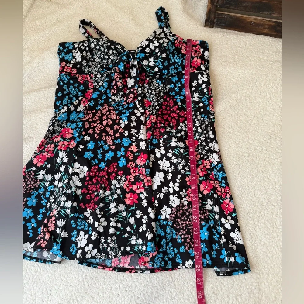 Swim Solutions floral swim dress - Picture 6 of 13